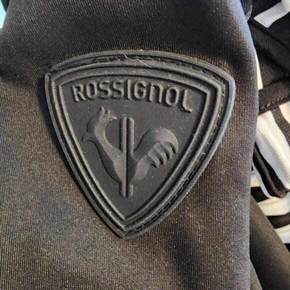 Rossignol Women’s Small Black Long Sleeve Top Iridescent Elbow Patches EUC - Picture 4 of 8